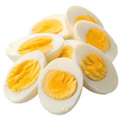 Sliced Hard-Boiled Eggs: High-Res Food Photo