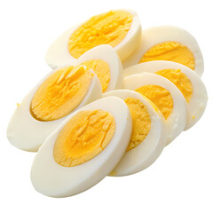 Sliced Hard-Boiled Eggs: High-Res Image