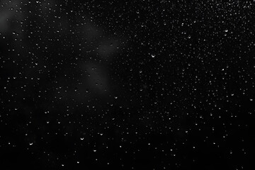 Fototapeta premium The Delicate Dance of Raindrops A Study in Black and White Texture