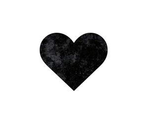 Abstract Heart Shape for Grunge Texture.