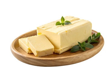 butter on a wooden board