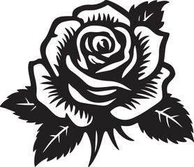 A rose icon with a vintage style