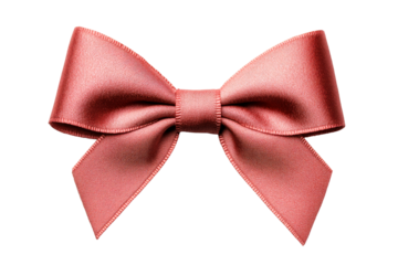 Silky coral bow for elegant decor