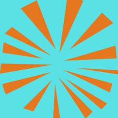 Comic retro sunburst background