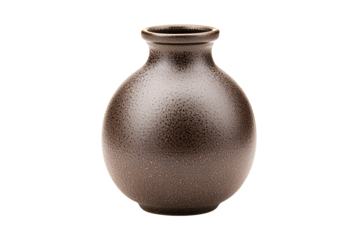 Elegant ceramic vase with a speckled finish