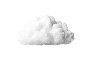 Fluffy white cloud with a transparent background