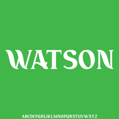 Elegant luxury natural curved display font vector