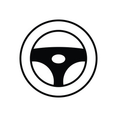 Steering wheel Vector icon