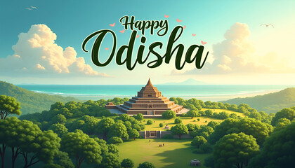 Happy Odisha: Scenic View of Konark Sun Temple, Rich Culture, and Natural Beauty
