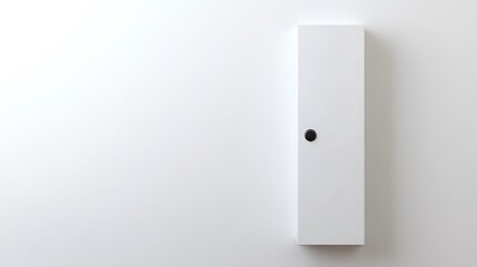 White box with a knob