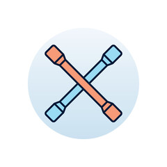 Lug wrench Vector icon
