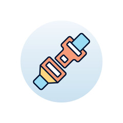 Seat belt Vector icon
