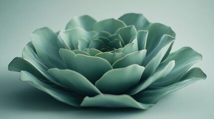 Obraz premium Miniature Green Succulent Bowl