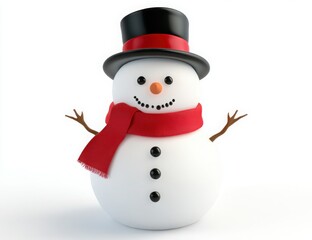 Charming Snowman Design for Winter Holidays