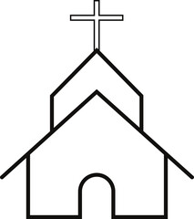 church icon with cross 