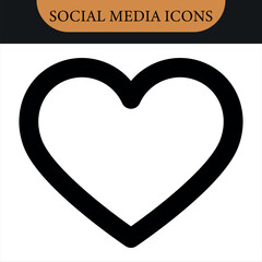 Social media interface icon. Social media icon. Like, comment, share and eye view icon set. Social media notification icons, love favorite heart and star flat icons, post reactions collection set