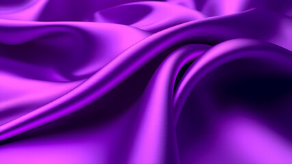 Obraz premium Deep Purple Satin Fabric – Elegant and Stylish