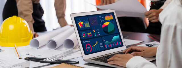 Business data dashboard provide brisk business intelligence analytic for marketing strategy planning