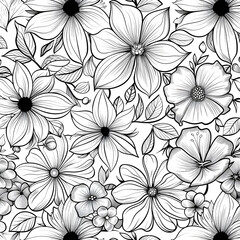 Hand-drawn Vector Floral Elements - Elegant Botanical and Flower Line Art Design