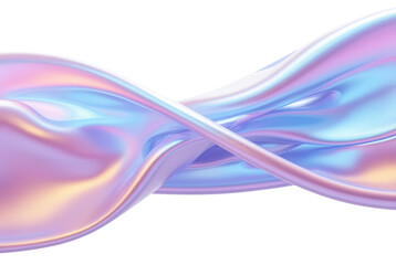 Fototapeta premium Abstract iridescent flowing fabric, pastel colors, elegant design