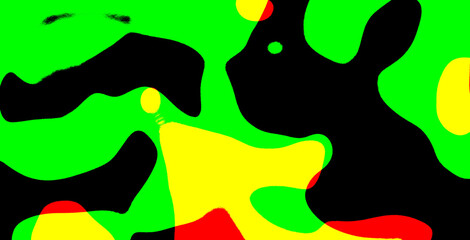 Vibrant, saturated, abstract, pop art wallpaper background poster