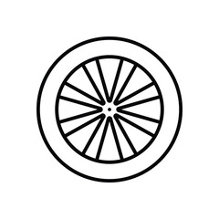 Fototapeta premium Car wheel Vector icon