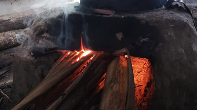Footage Pawon - Pawon is the name of a traditional stove in Javanese tribes that uses firewood as its main fuel. This traditional stove is usually used for cooking and other needs.