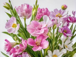 Obraz premium pink and white flowers