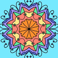 Color mandala 