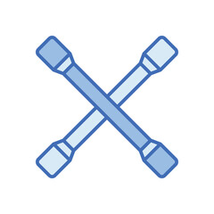 Lug wrench Vector icon