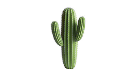 Green Cactus Plant Isolated on Transparent Background
