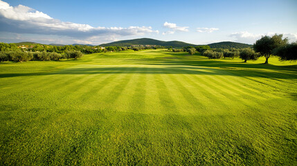 Obraz premium Lush golf course expanse