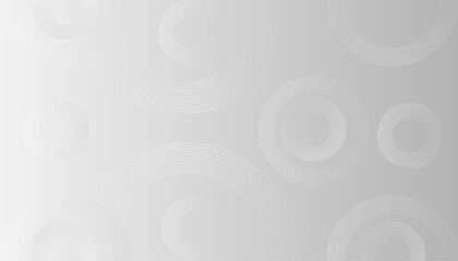Grey abstract background with white circle lines. Geometric stripe line art design. Minimal lines pattern. Modern futuristic concept.