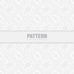 Ornate White Pattern Background (6)