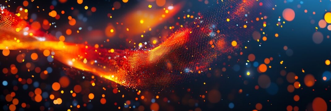 Glowing digital loop representing brand loyalty and repeat customers symbolizing retention strategies