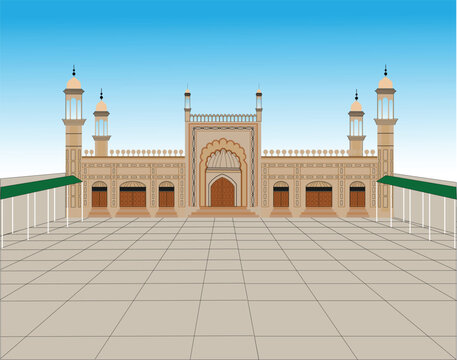 jama masjid bwp Mosque with lights