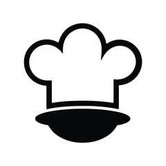 Chef Head Icon on Black Button with White Rollover Chef Hat Mustache Restaurant Symbol Template
 Chef Hat Icons - Multi Series Chef icon set
 