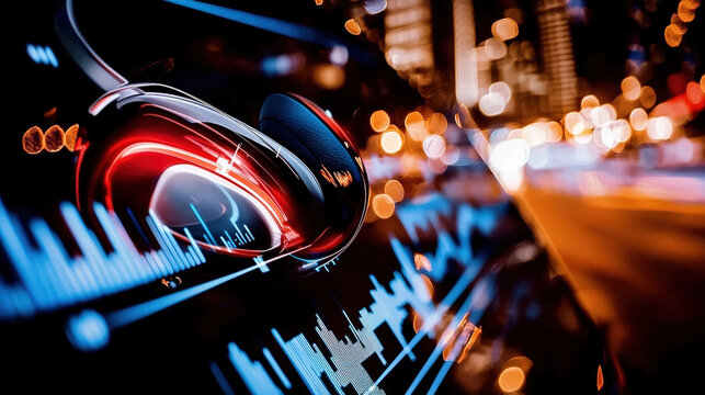 Night city dashboard display - Powered by Adobe