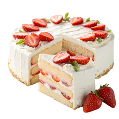 Delicious Strawberry Cake Recipe & Images