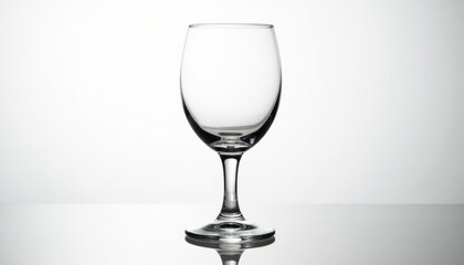 Fototapeta premium an elegant glass sits on a smooth surface, reflecting soft light. This image emphasizes simplicity and sophistication, evoking feelings of tranquility and focus, ideal for modern settings