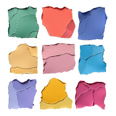 Creative Textured Paper Cuts with Rough Edges