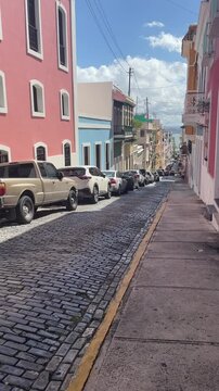 narrow street in old san juan
