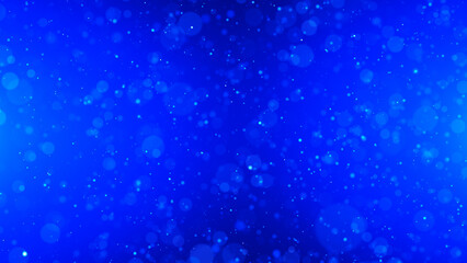 Obraz premium Colorful background of bright particles flying horizontally. Dynamic particles float chaotically in space. Shimmering sparkling particles. Real colorful particles in the air. 3D rendering