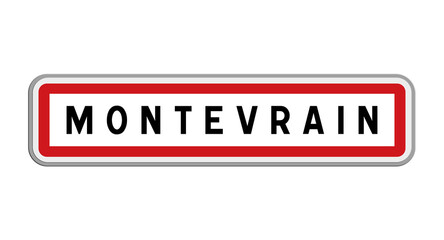 Panneau de Montévrain, Seine-et-Marne, Île-de-France