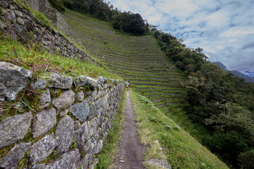 Wi&ntilde;ay Wayna is situated on the Inca Trail, which is the famous hiking route that leads to Machu Picchu. It is located approximately 4 kilometers (2.5 miles) from Machu Picchu.