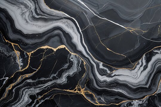 Elegant Marble Charm on Charcoal Backdrop for Contemporary Decor and Marketing Design