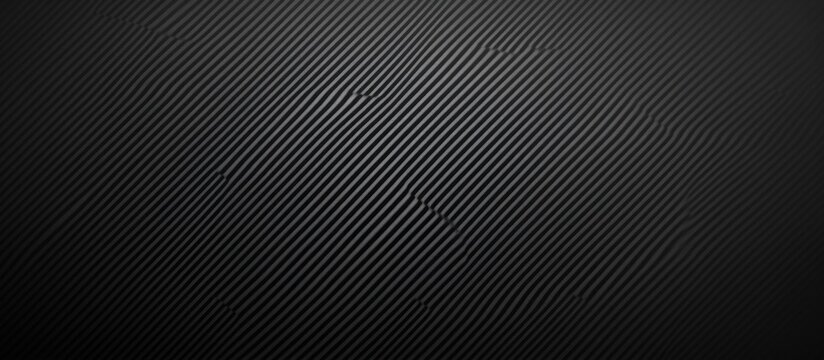 Diagonal black textured pattern with parallel lines creating depth