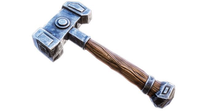 Hammer isolated on white background --ar 16:9