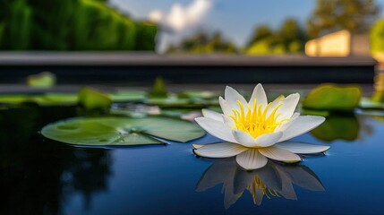 Lotus flower in pond (1)