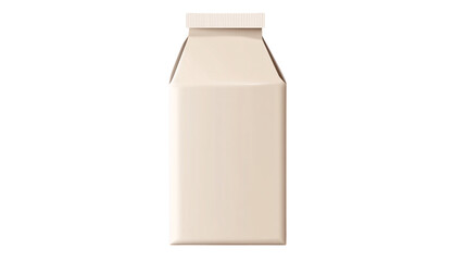 Milk carton isolated on transparent background 